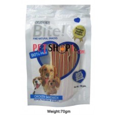 Super Bite Dog Treats Chicken Sandwich 70 Gm